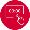 Sensor LED display with baking time control (Ts)