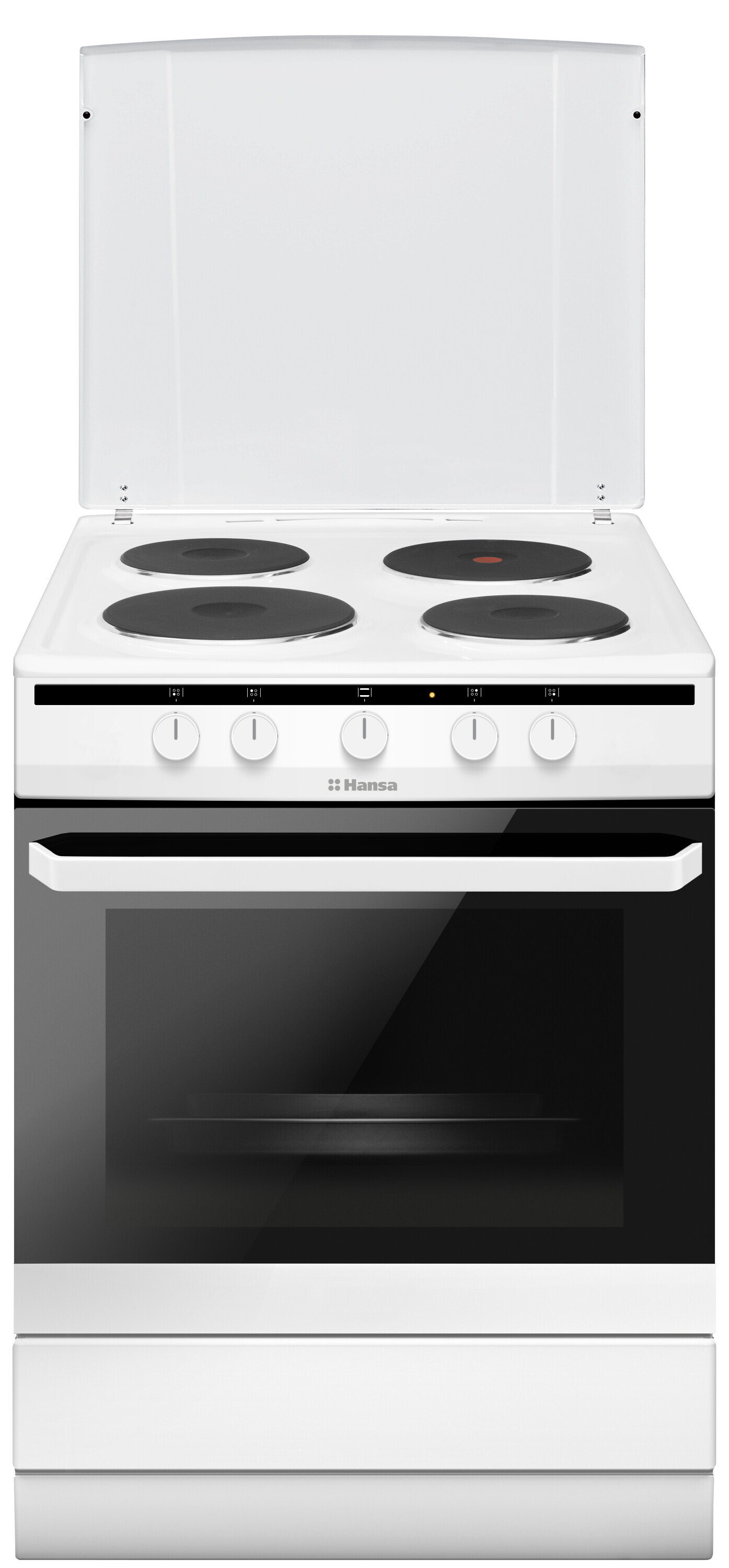 Freestanding cooker with electric hob